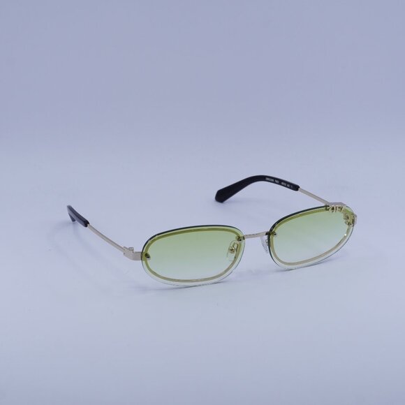 Off-White Accessories - Off-White OERI13M MIAMI 7652 Sunglasses Gold Oval Frame, Green Lenses
